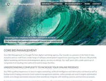 Tablet Screenshot of corebidmanagement.com